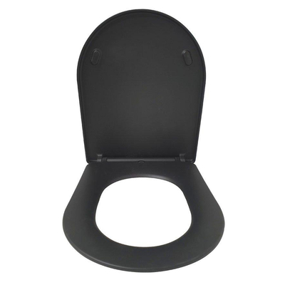 Wiesbaden Shade slim toiletzitting softclose en quick release mat zwart