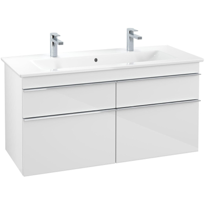 Villeroy & Boch Venticello wastafelonderkast 115.3x59cm 4x lade glossy wit