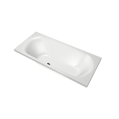 Xenz Cuba ligbad - 180x80cm - met overloop - zonder afvoer - Acryl Wit