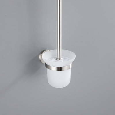 FugaFlow Eccelente Acces Toiletborstelhouder - rond - Geborsteld RVS PVD