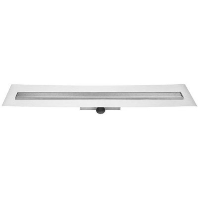 Easy Drain Compact 30 FF zero douchegoot enkele plaat met zijuitloop 6x70cm RVS