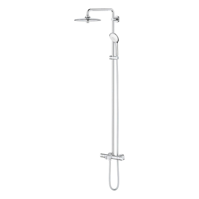 GROHE Euphoria Regendoucheset Opbouw - badkraan - hoofddouche 26cm - massage handdouche rond - chroom OUTLETSTORE