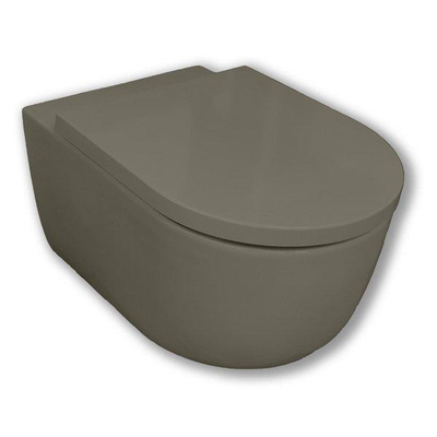 Royal Plaza Primo Toiletset - 55cm - hangend - cycloonspoeling - spoelrandloos - diepspoel - met zitting - softclose - quick release - as