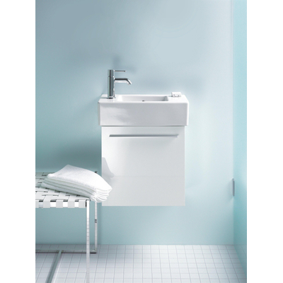 Duravit Vero fontein 50x25cm met kraangat rechts met overloop Wondergliss wit