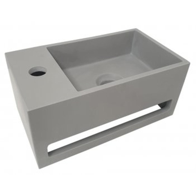 Wiesbaden Julia fontein Solid Surface 35 x 20 x 16 cm betonlook links