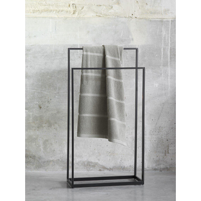 Aquanova Yuri Handdoekrek Staand 45x20x83cm Mat Zwart