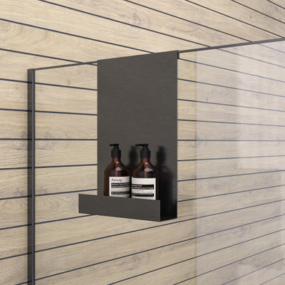 Brauer doucherek - 25x40cm - Gunmetal geborsteld