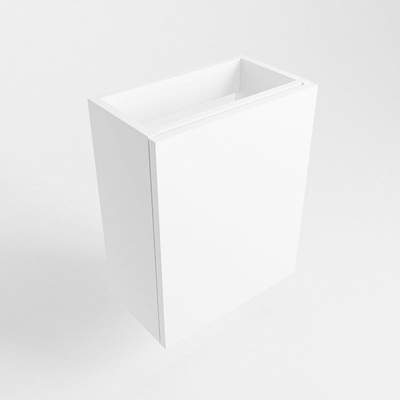 Mondiaz FOWY fonteinonderkast - 40x22x50cm - 1 deur - push to open - softclose - Talc