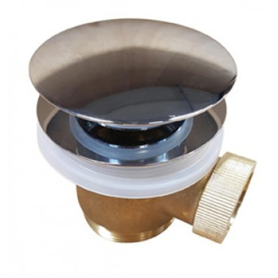 Wiesbaden Caral clickwaste afvoerplug vrijstaand bad 1 1/2" chroom TWEEDEKANS