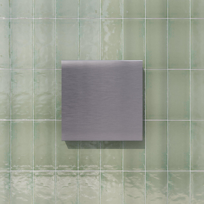 Brauer opbouwnis - 25x25cm - RVS geborsteld