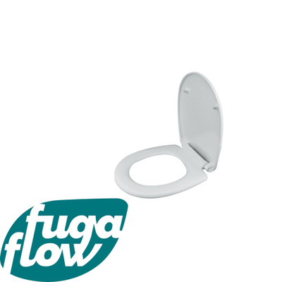 FugaFlow Efficiente Acces Closetzitting - quickrelease - softclose - Duroplast - 43.7x36.1x6.1cm - wit glanzend