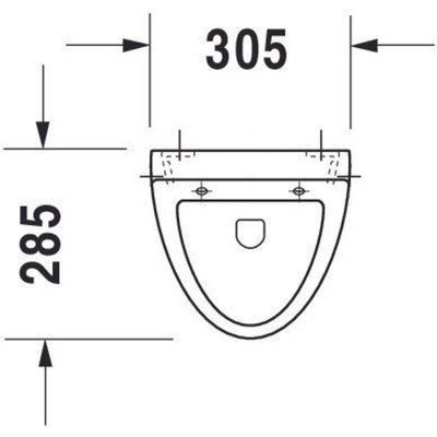 Duravit Fizz urinoir met bevestigingset wit