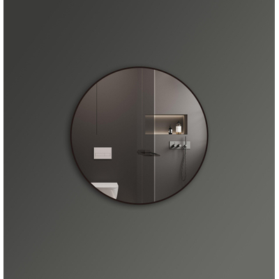 Saniclass Retro Line 2.0 Spiegel - rond - 120cm - frame - mat zwart