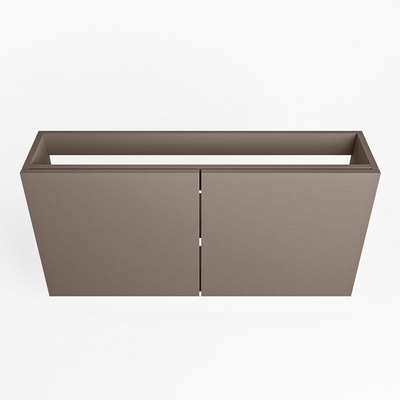 Mondiaz FOWY fonteinonderkast - 100x22x50cm - 2 deuren - push to open - softclose - Smoke