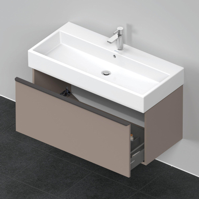 Duravit D-Neo wastafelonderkast 98.4x44x44.2cm 1 lade Basalt Mat