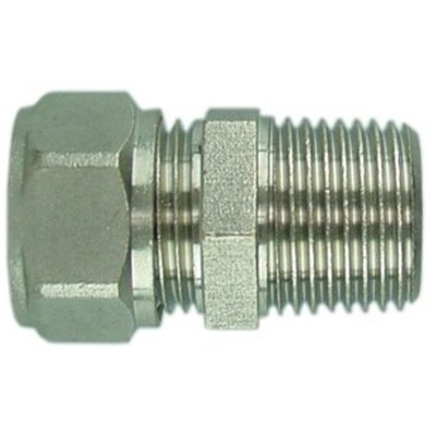 Riko radiatorkoppeling 1/2x15 knel recht vernikkeld