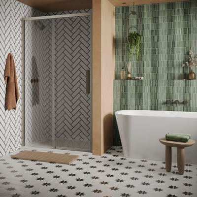 Crosswater Asura Schuifdeur - 8mm - 150cm - RVS