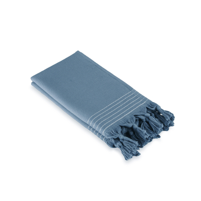 Walra Soft Cotton Hamam Gastendoek set van 2 30x50cm 360 g/m2 Petrol OUTLETSTORE