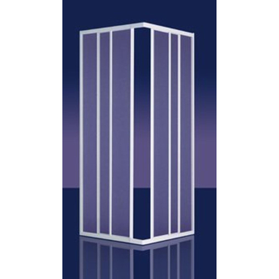 Plieger Economy douchecabine hoekinstap 90x90x185cm wit profiel