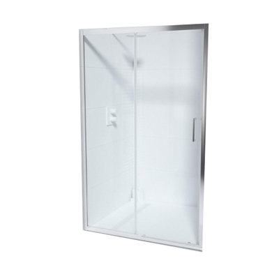FugaFlow ID06 Quick Fit Schuifdeur - 120x190cm - 6mm veiligheidsglas - alu profiel - anti kalk - chroom