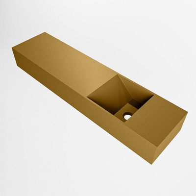 Mondiaz TYNE Fontein - 90x23x12cm - wasbak Rechts - zonder kraangaten - solid surface - Oro