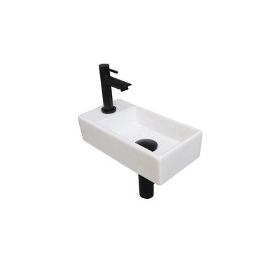 INK Versus Fonteinpack - Porselein - links fonteinkraan - designsifon - afvoerplug - incl bevestiging