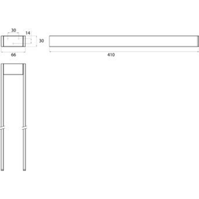 Emco Liaison handdoekhouder vaste uitvoering chroom