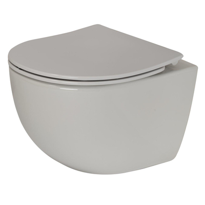 Plieger Zano Toiletset - UP320 inbouwreservoir - wandcloset - compact - slim zitting - softclose - witte bedieningsplaat - ronde knoppen - wit