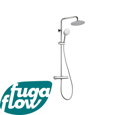 FugaFlow Efficiente Sobrado regendouche met thermostaat hoofddouche 20cm handdouche 3 standen chroom -