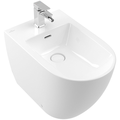 Villeroy & Boch Subway 3.0 staand bidet 37x59.5cm m. kraangat m. overloop wit alpin