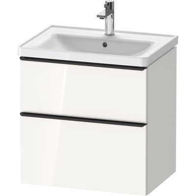 Duravit D-Neo wastafelonderkast 63.4x62.5x45.2cm 2 lades wit Hoogglans