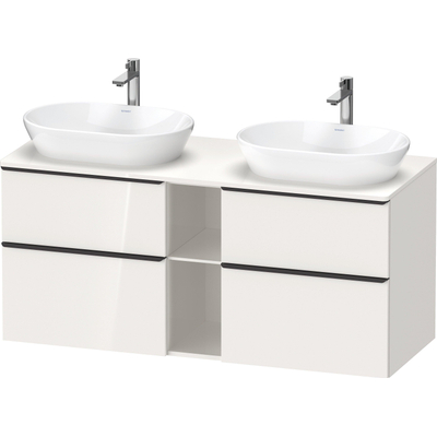 Duravit D-Neo wastafelonderkast 140x66.4x55cm 4 lades wit Hoogglans