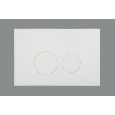 QeramiQ Salina rimless toiletset met Geberit inbouwreservoir diepspoel wandcloset wit softclose en quickrelease zitting bedieningspaneel met ronde knoppen glans wit