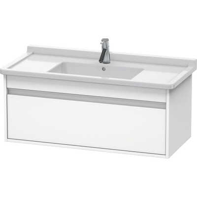 Duravit Ketho Wastafelonderkast 100x45.5x41cm 1 lade Standaard greep met softclose spaanplaat wit Mat