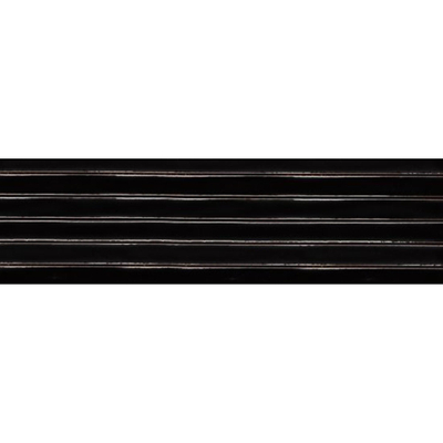 Vtwonen Tegels Rib Wandtegel - 13x45cm - 9mm - Witte scherf - Azabache (Zwart)