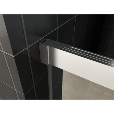 Wiesbaden Puerta nisdeur met 1 schuifdeur 1200 x 2000 x 8 mm nano helder glas/chroom