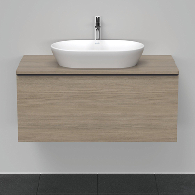 Duravit D-Neo wastafelonderkast 100x45.9x55cm 1 lade Eiken (terra) Mat