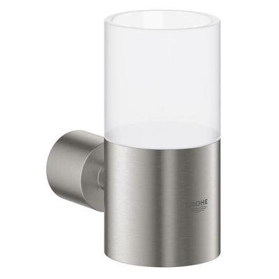 GROHE Atrio Bekerhouder - 5.6x10.2x3.5cm - zonder glas - supersteel