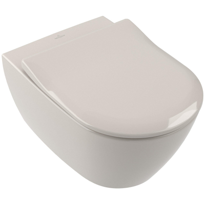 Villeroy en Boch Subway 2.0 closetzitting Slimseat met softclose en quickrelease pergamon