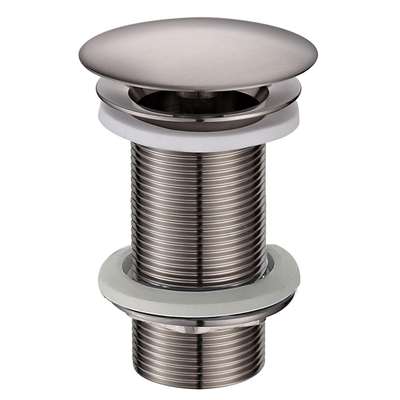 Wiesbaden Caral open afvoerplug verlengd 5/4" geborsteld staal