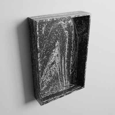 MONDIAZ EASY Nis - 44.5x29.5cm - geschikt voor in- of opbouw - 1 vak - kleur Lava