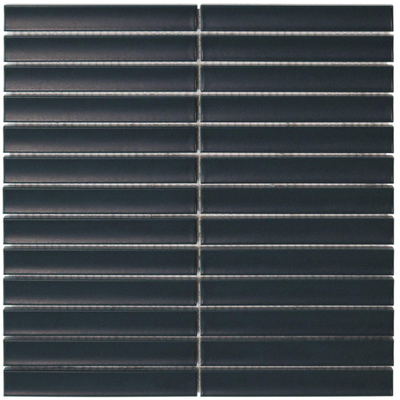 The Mosaic Factory Sevilla mozaïektegel - 29.6x29.9cm - wandtegel - Rechthoek - Porselein Navy Blue Mat