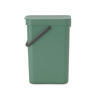 Brabantia Sort & Go Afvalemmer - 12 liter - hengsel - met beugel - fir green