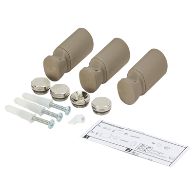 Haceka Monte ophangbeugels - voor radiator - quartz glans