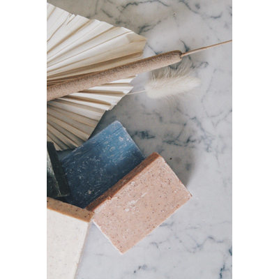 Wellmark Zeep Vegan Soap Bar Peach green tea Coral OUTLETSTORE