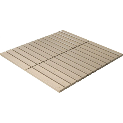 The Mosaic Factory Sevilla mozaïektegel - 29.6x29.9cm - wandtegel - Rechthoek - kitkat finger - Porselein - mat Vanilla (creme)