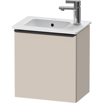 Duravit D-Neo wastafelonderkast 41x44x27.4cm Linksdraaiend 1 deur Taupe Mat