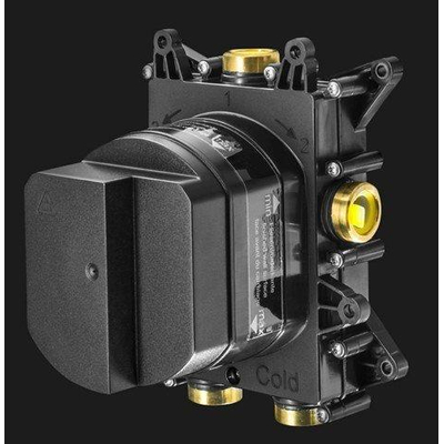 Crosswater MPRO Crossbox Douchekraan Inbouw - thermostatisch - 2 functies - exclusief inbouwdeel - RVS geborsteld