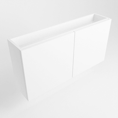 Mondiaz FOWY fonteinonderkast - 80x22x50cm - 2 deuren - push to open - softclose - Talc