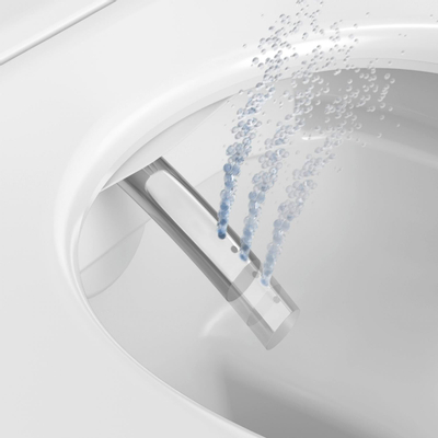 Duravit SensoWash D-Neo douchewc compact rimless diepspoel 37.8x57.7cm met closetzitting wit